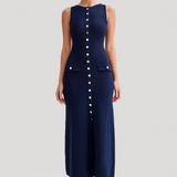 Yseulande | Robe Midi à Boutons