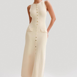Yseulande | Robe Midi à Boutons