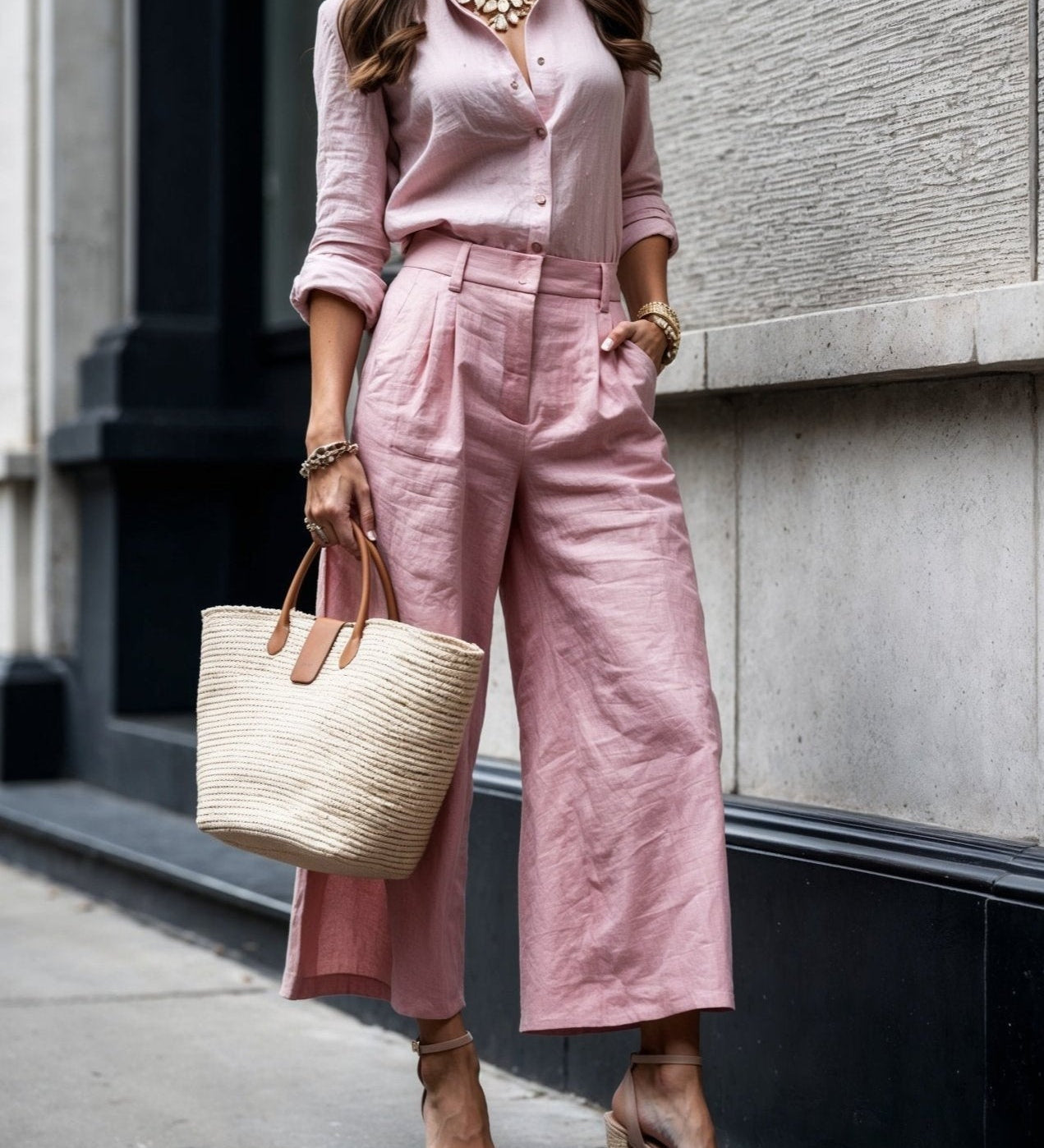 Isadora - Look Casual Chic Rose