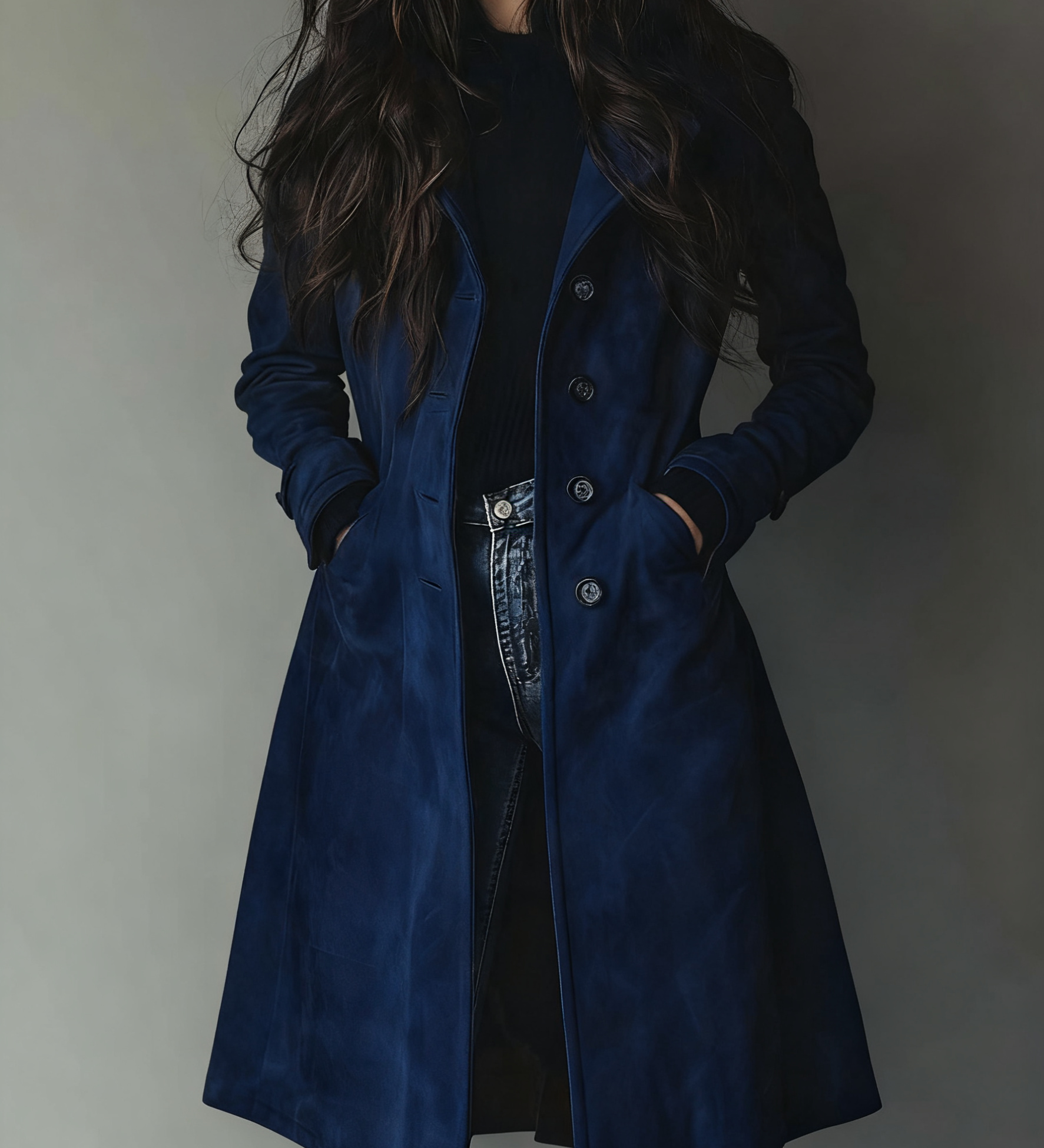 Odile | Manteau classique type gabardine au look vintage
