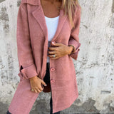 Renée - Manteau long décontracté avec revers