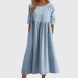 Haisley | Robe Élégante à Manches Courtes