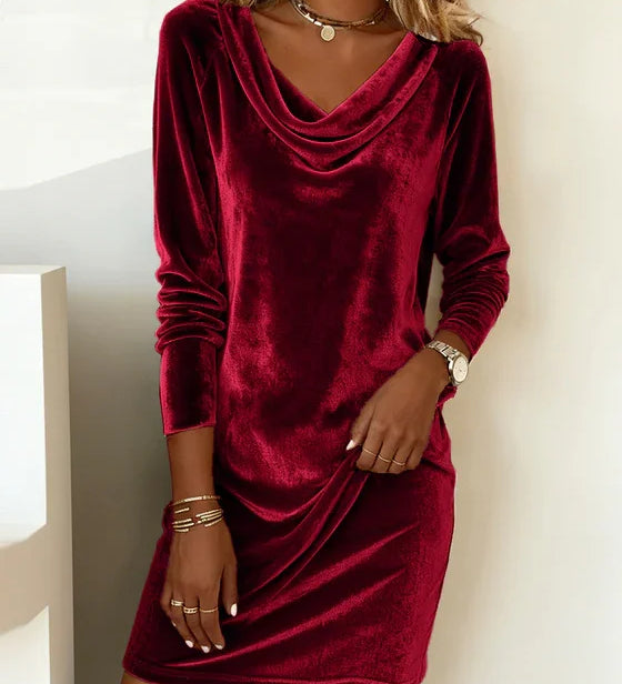 Joëlle | Robe en Velours Ample