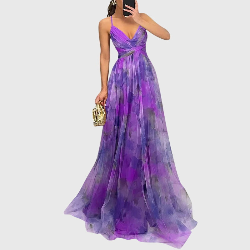 Caroline | Robe Maxi Fleurie
