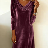 Joëlle | Robe en Velours Ample
