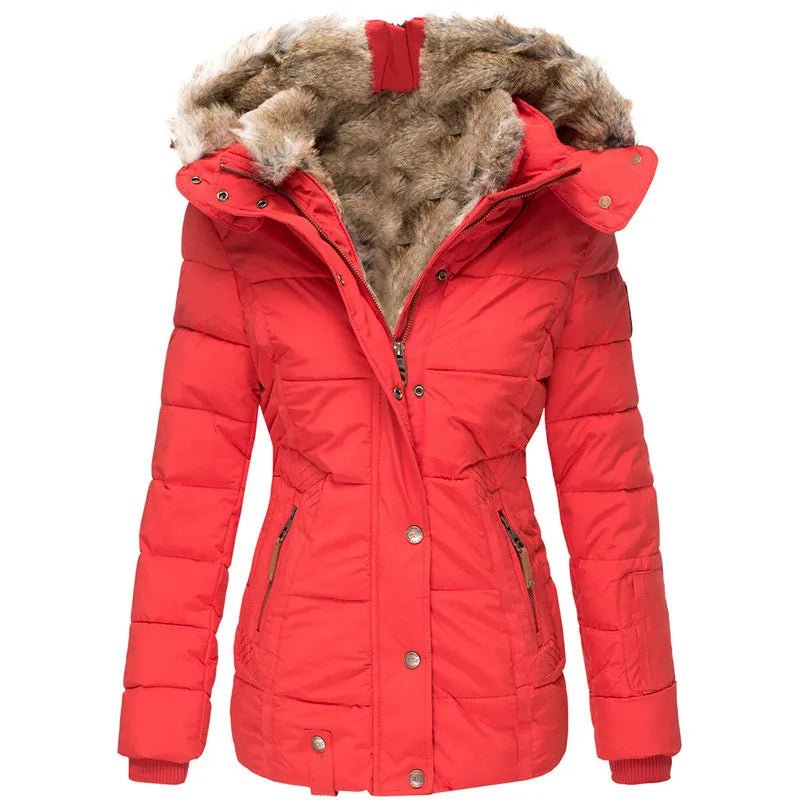 Tatiana - Manteau d'hiver chaud avec doublure en fourrure