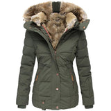 Tatiana - Manteau d'hiver chaud avec doublure en fourrure