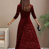 Julie | Robe Maxi Élégante à Motifs