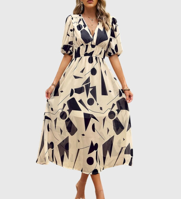 Merlin | Robe Midi Florale Flatteuse
