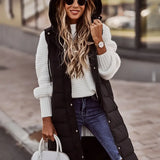 Dorine - Manteau avec capuche et boutons à l'avant
