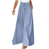 Pantalon large avec taille élastique