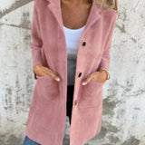 Bérangère - Manteau décontracté et épais avec revers