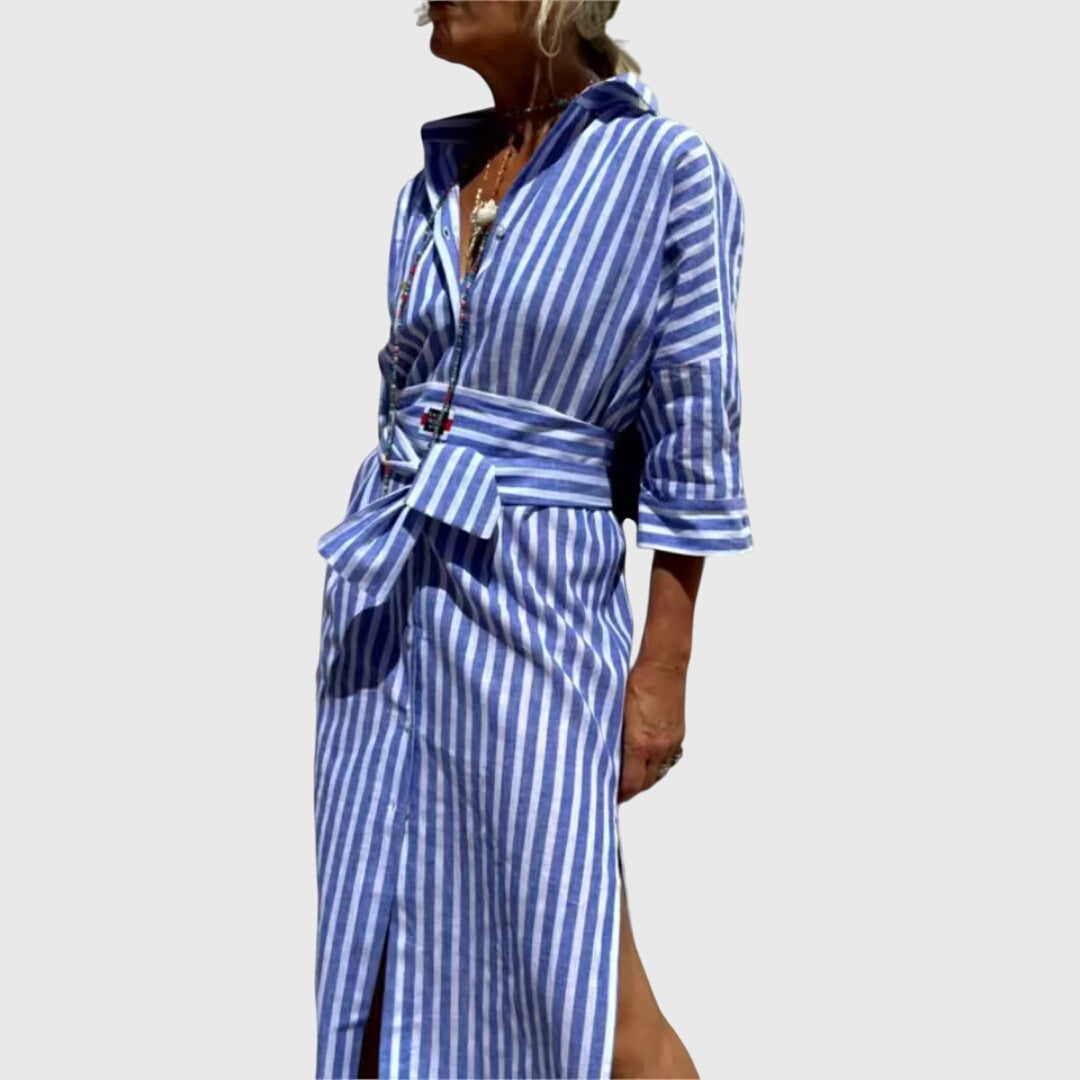 Ellen | Robe Rayée Classique