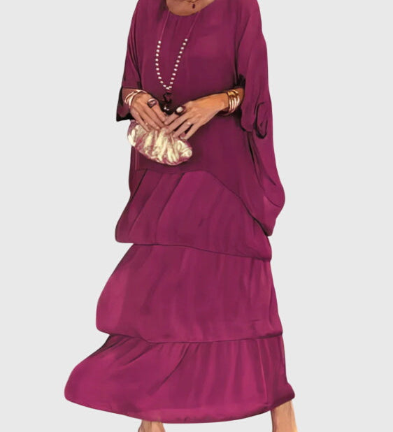Patricia | Robe Élégante Longue et Fluide