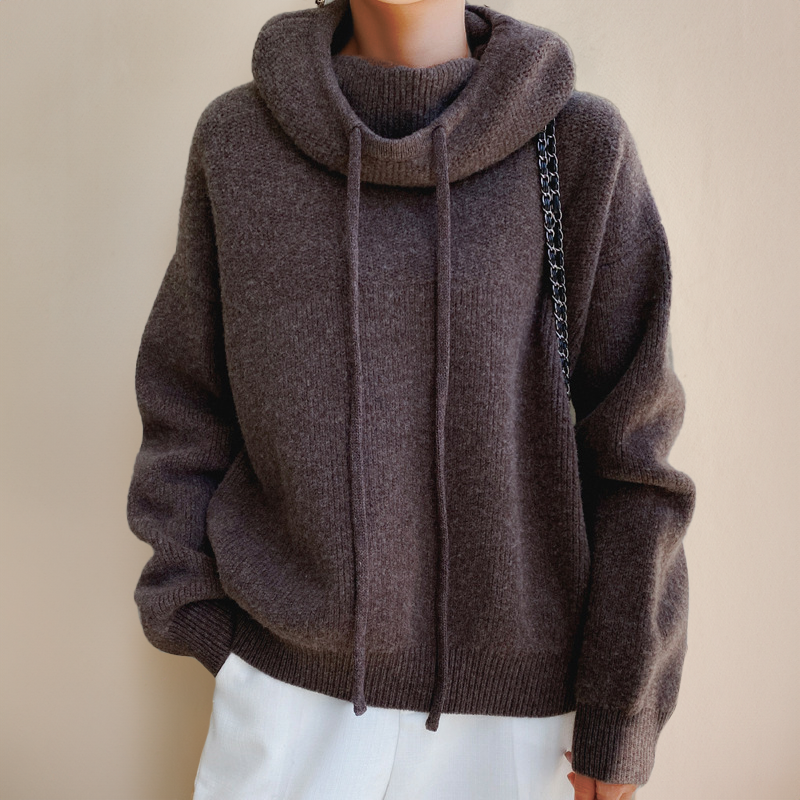 Elorine - Sweat à capuche oversize avec cordon de serrage