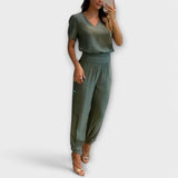 Irmelinda - Ensemble élégant haut et pantalon
