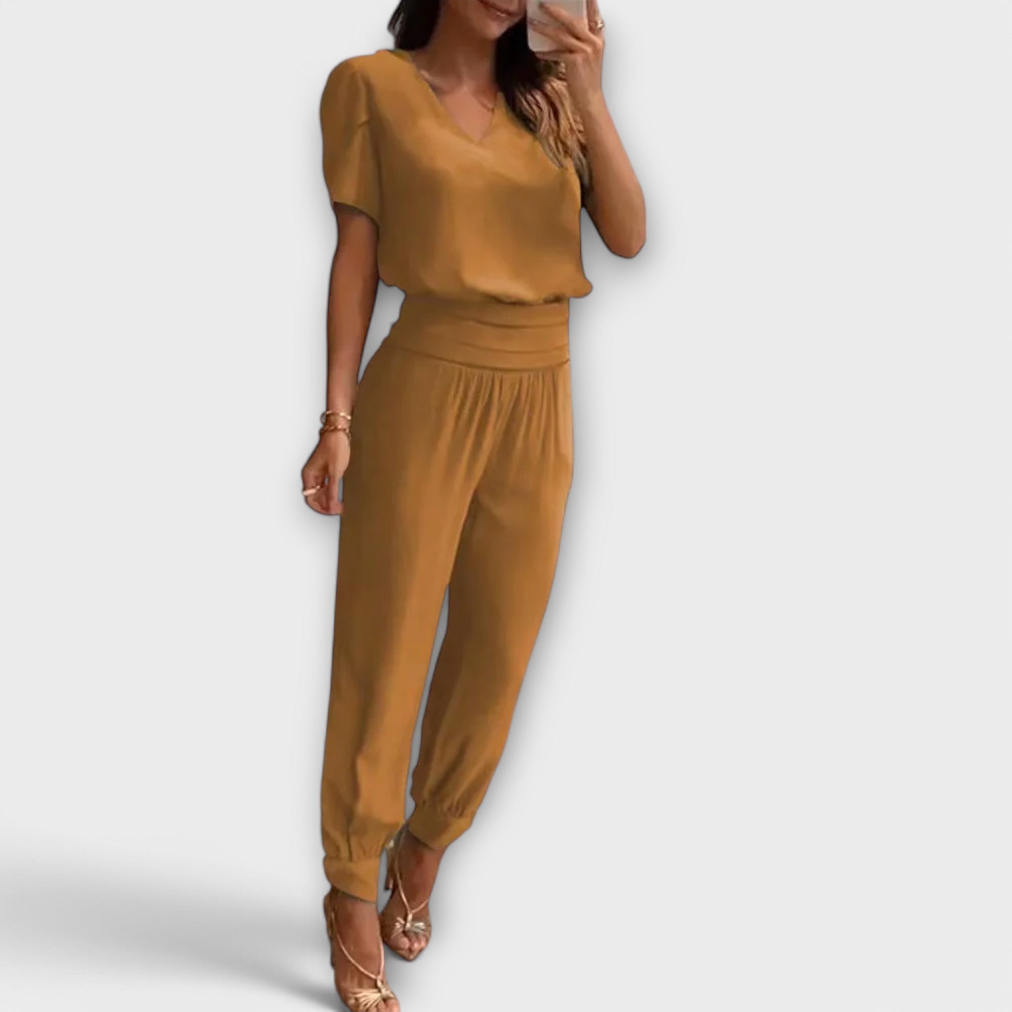 Irmelinda - Ensemble élégant haut et pantalon