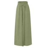Pantalon large avec taille élastique