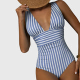 Sidonie | Maillot de bain une pièce à rayures avec soutien