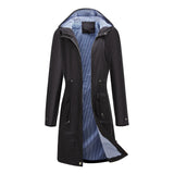Herminia | Imperméable pour femme avec capuche et cordon ajustable à la taille
