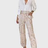 Emilia | Pantalons Élégants + Blouse & Ceinture Offertes