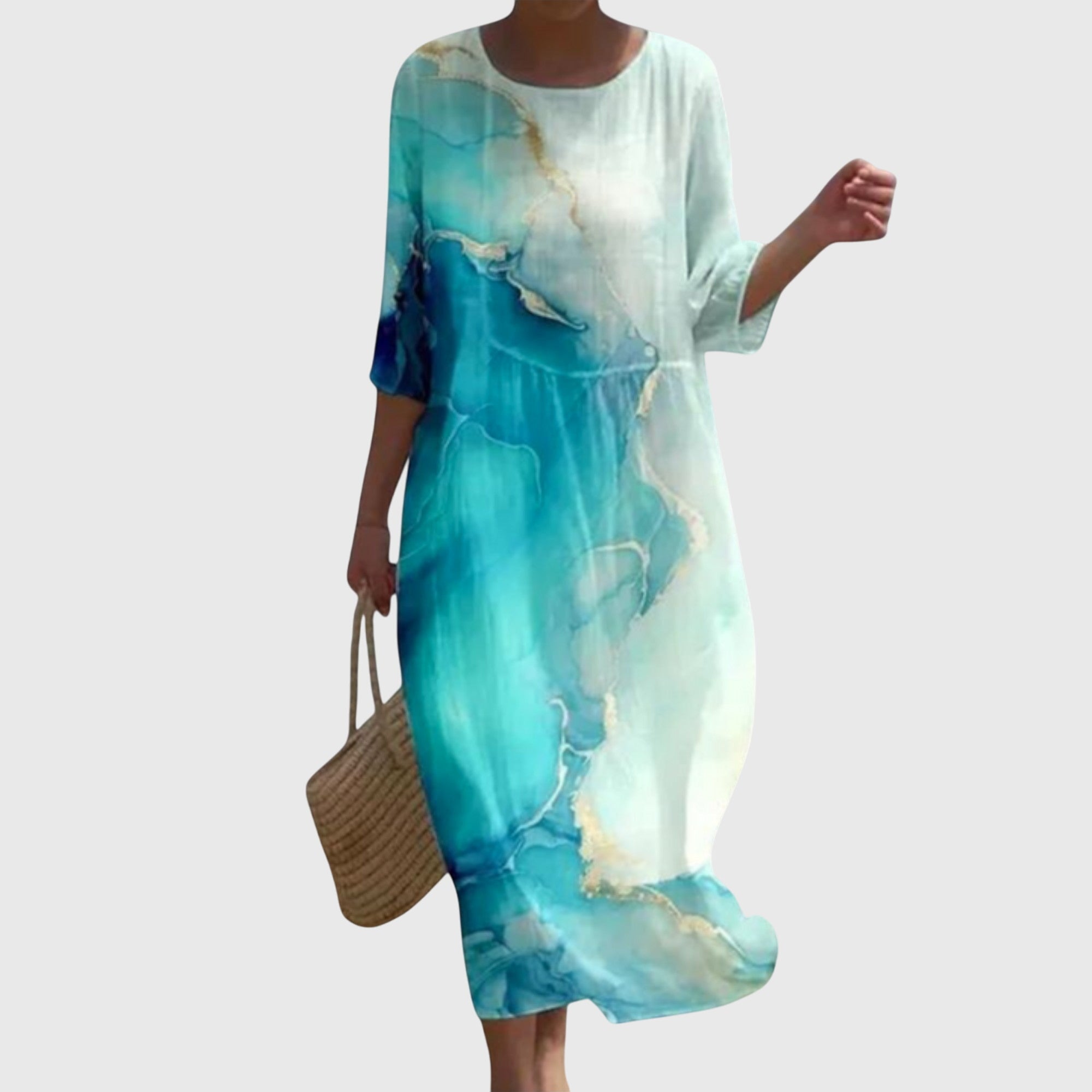 Martine | Robe Maxi Florale Élégante