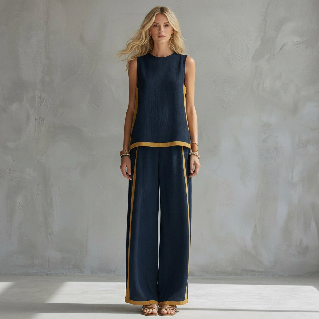Teresa - Ensemble Élégant en Lin