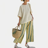 Olívia - Ensemble en Lin Bambu Olive