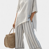 Clarisse - Ensemble Blouse Asymétrique