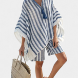 Salomé - Ensemble Rayé Blouse et Short