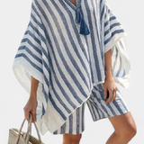 Salomé - Ensemble Rayé Blouse et Short