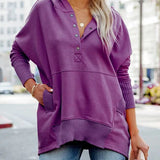 Doréline - Sweat à Capuche Oversize Doux et Élégant pour un Confort Quotidien