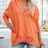 Doréline - Sweat à Capuche Oversize Doux et Élégant pour un Confort Quotidien