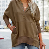 Doréline - Sweat à Capuche Oversize Doux et Élégant pour un Confort Quotidien