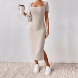 Aldiane | Robe midi tricotée pour femmes