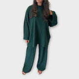 Ingrid - Ensemble Plus Size Côtelé