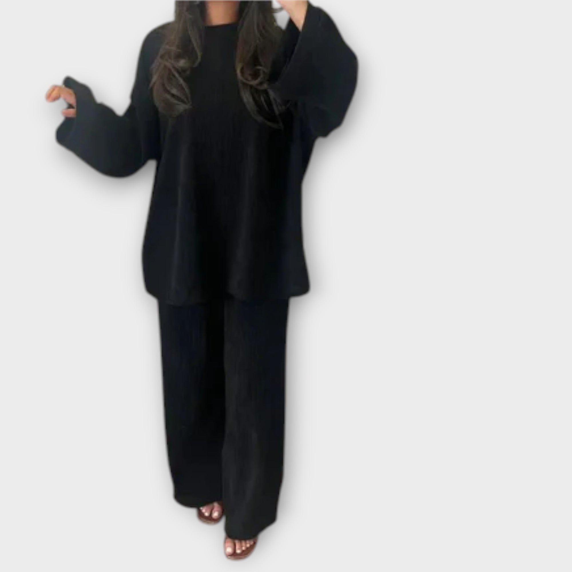 Ingrid - Ensemble Plus Size Côtelé