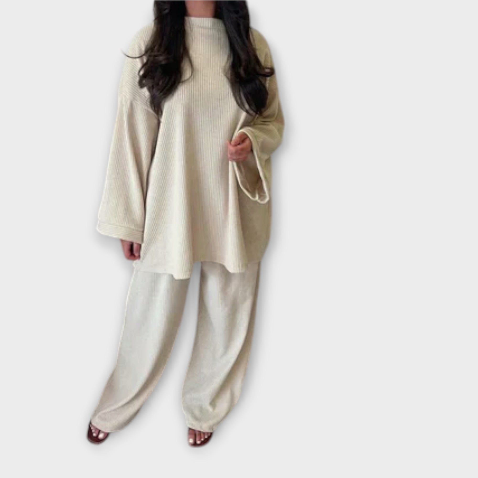 Ingrid - Ensemble Plus Size Côtelé