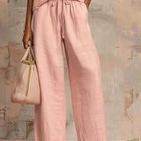 Alba | Ensemble de deux pièces: Chemise décontractée et pantalon large