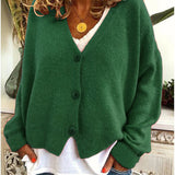 Aline - Gilet Boutonné V-Neck Confortable