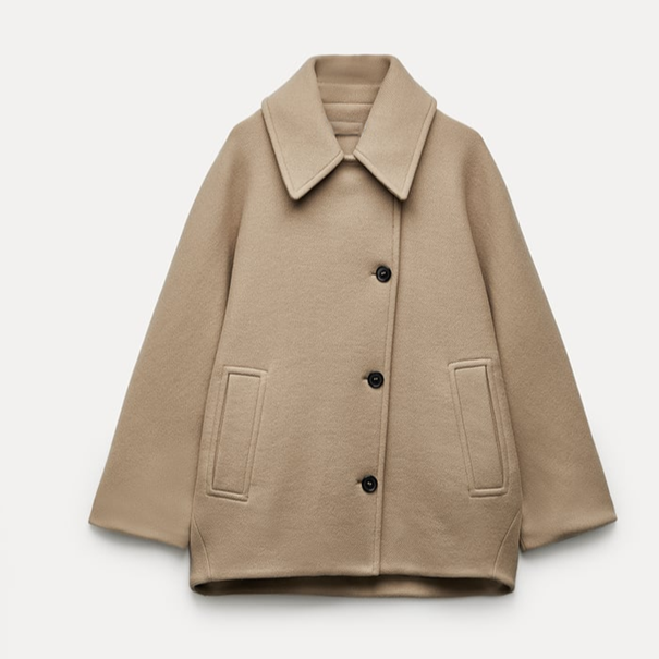 Corentine | Manteau en laine oversized