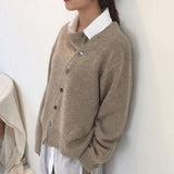 Solange - Cardigan en Tricot Slim Élégant pour l'Hiver