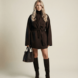 Firmine | Manteau pour femme style robe de chambre avec ceinture